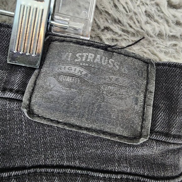 evis Jeans Womens 16 Black Stretch Denim Classic Straight *Read* - Picture 10 of 15